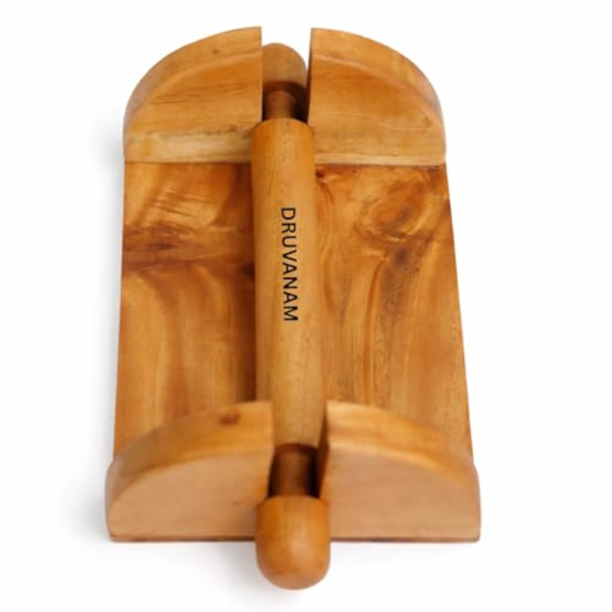 Mahogany Wood Tissue Paper Holder with Weight